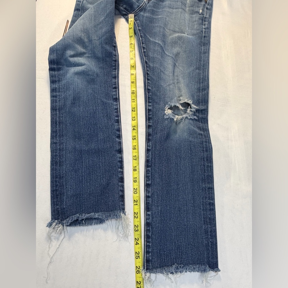 AG Adriano Goldschmied Sz 30 The Dylan Slim Skinny Jean Distressed Holes - Picture 5 of 12